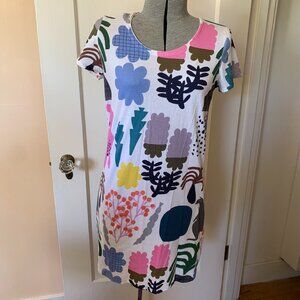 DOOPS Designs Australia Cotton Tshirt Dress S Handmade Ethical Artsy Print Whims